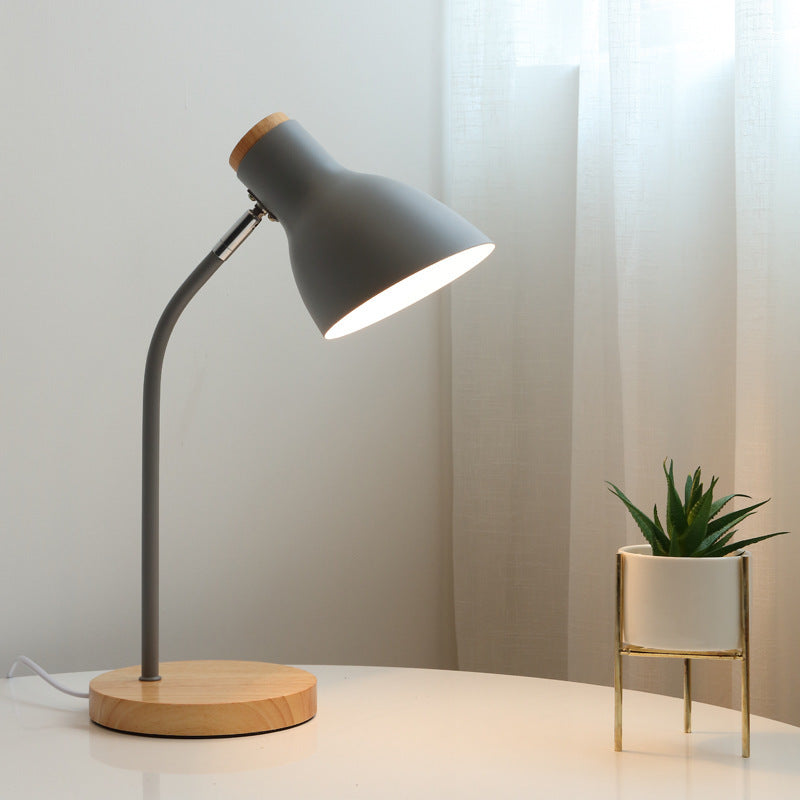 BowLift | Flashlight-shaped swivel table lamp Macaron Metal 1-light night lamp for children's room