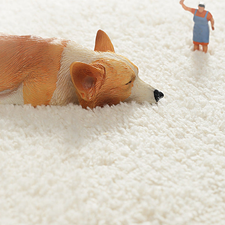 BowLift | Multicolor Novelty Carpet Lambswool Cartoon-printed Carpet with Non-slip Backing Easy-care Indoor Carpet for Kids