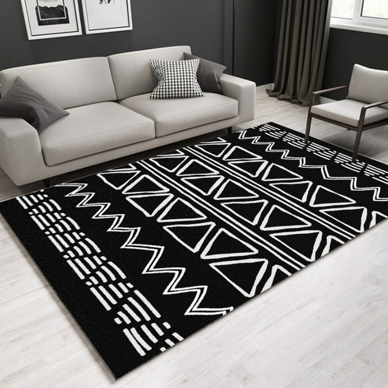BowLift | Southwestern geometric printed carpet Multicolor cotton blend area runner non-slip easy-care indoor rug for living room