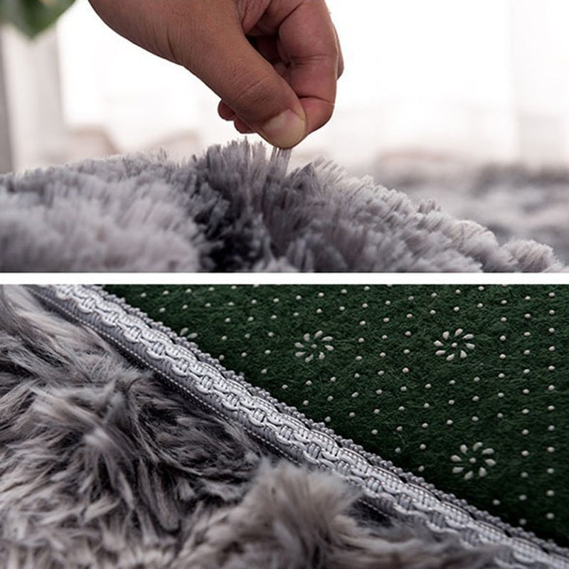 BowLift | New item Solid Color Rug Multicolored Fluffy Rug Non-Slip Backing Pet-Friendly Stain-Resistant Rug for Bedroom