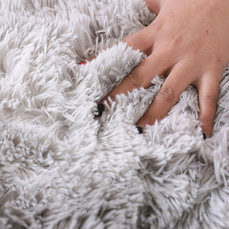 BowLift | New item Solid Color Rug Multicolored Fluffy Rug Non-Slip Backing Pet-Friendly Stain-Resistant Rug for Bedroom