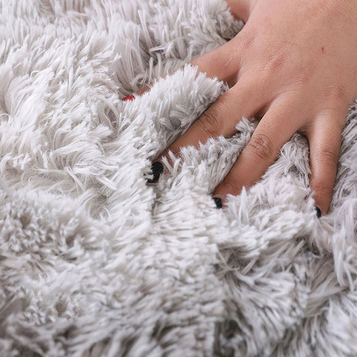 BowLift | New item Solid Color Rug Multicolored Fluffy Rug Non-Slip Backing Pet-Friendly Stain-Resistant Rug for Bedroom