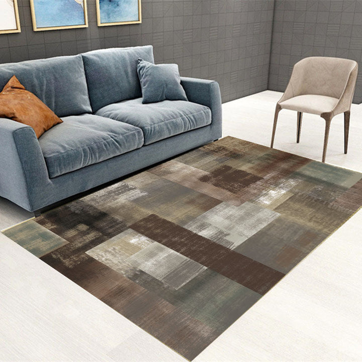 BowLift | Novelty Living Room Rug Multicolored Patterned Area Rug Non-Slip Backing Pet-Friendly Washable Indoor Rug