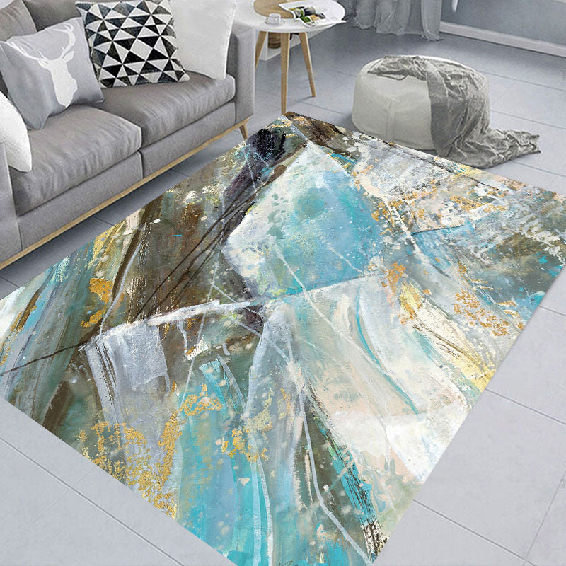 BowLift | Novelty Living Room Rug Multicolored Patterned Area Rug Non-Slip Backing Pet-Friendly Washable Indoor Rug