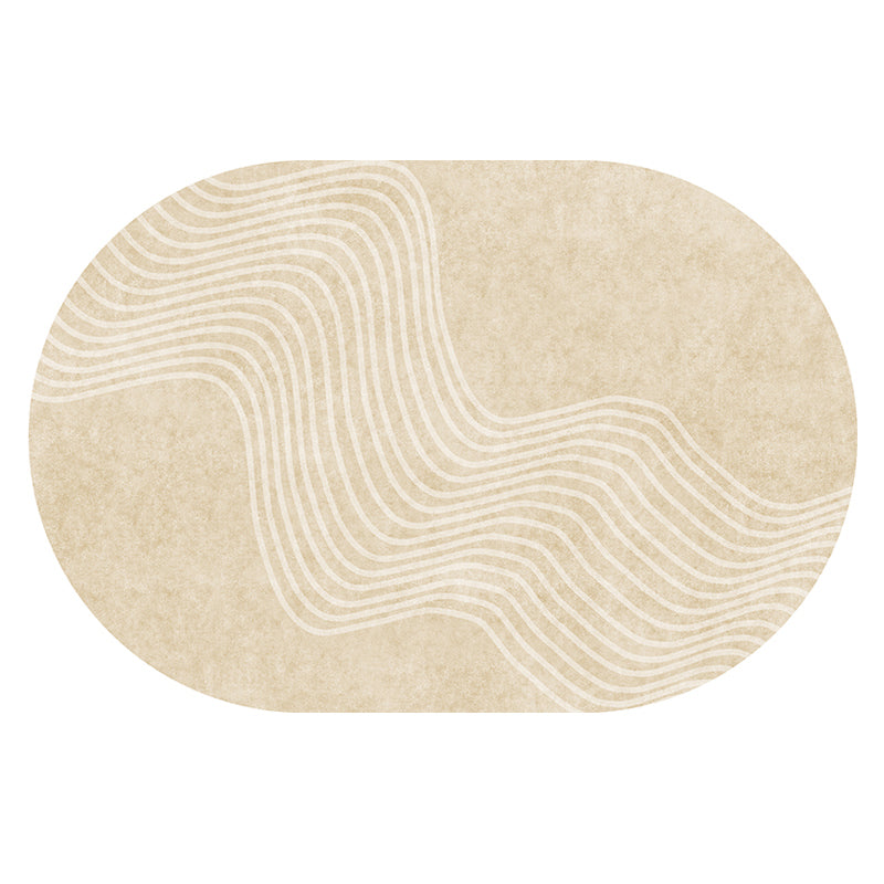 BowLift | Minimalist striped printed rug Multicolor cotton blend area rug non-slip backing pet-friendly indoor mat for decoration