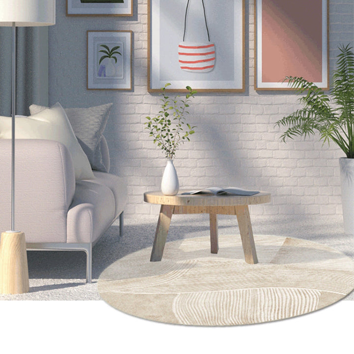 BowLift | Multi-Color Nordic Rug Polypropylene Stripe Pattern Area Rug Non-Slip Backing Pet-Friendly Indoor Carpet for the Living Room