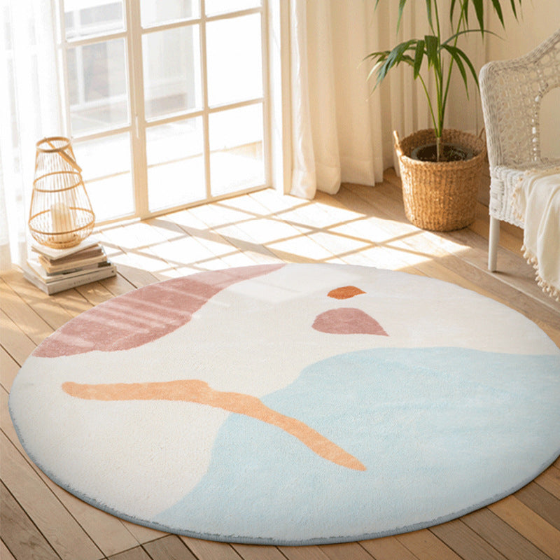 BowLift | Multi-Color Nordic Rug Polypropylene Stripe Pattern Area Rug Non-Slip Backing Pet-Friendly Indoor Carpet for the Living Room