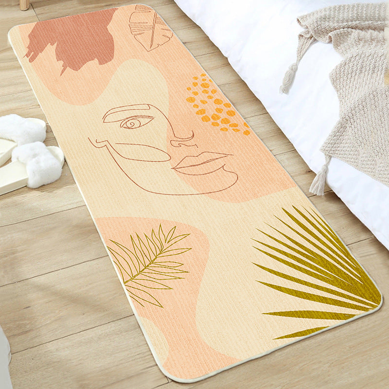 BowLift | Cute Bedroom Rug Multicolored Cartoon Print Indoor Rug Polyester Anti-Slip Back Pet-Friendly Carpet