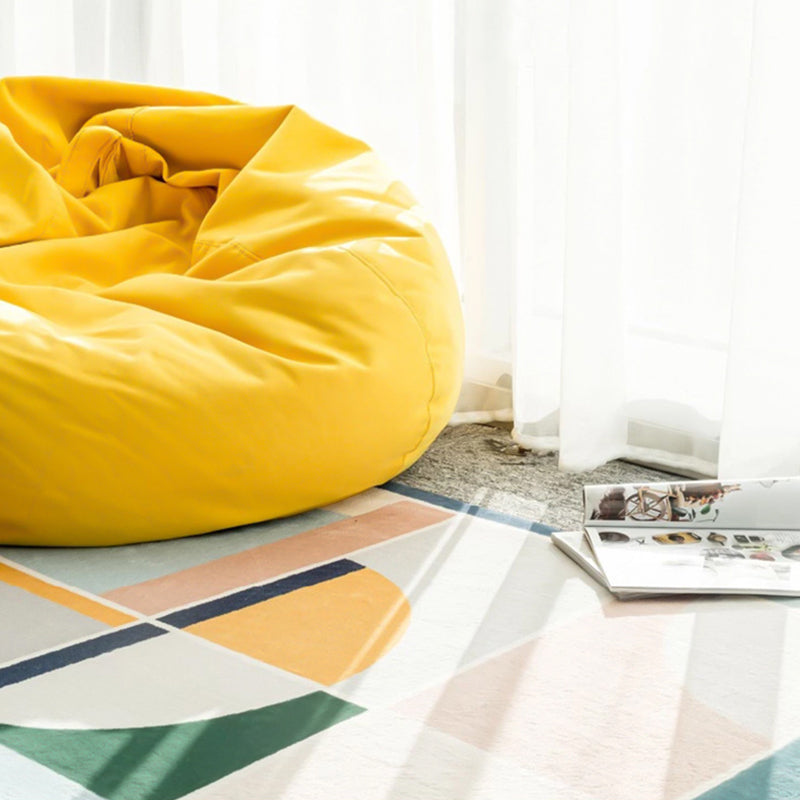 BowLift | Cute Bedroom Rug Multicolored Cartoon Print Indoor Rug Polyester Anti-Slip Back Pet-Friendly Carpet