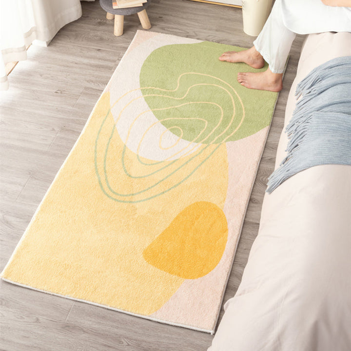 BowLift | Western Room Carpet Multicolor Color Block Carpet Cotton Blend Pet Friendly Easy Care Washable Indoor Carpet