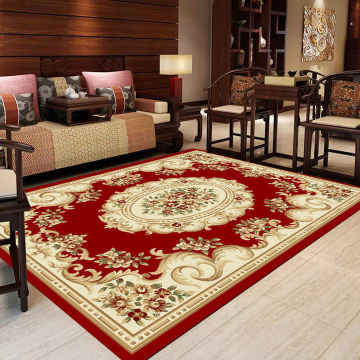 BowLift | Multicolor Modern Rug Polyester Floral Print Area Rug Non-Slip Backing Stain Resistant Indoor Rug for the Living Room