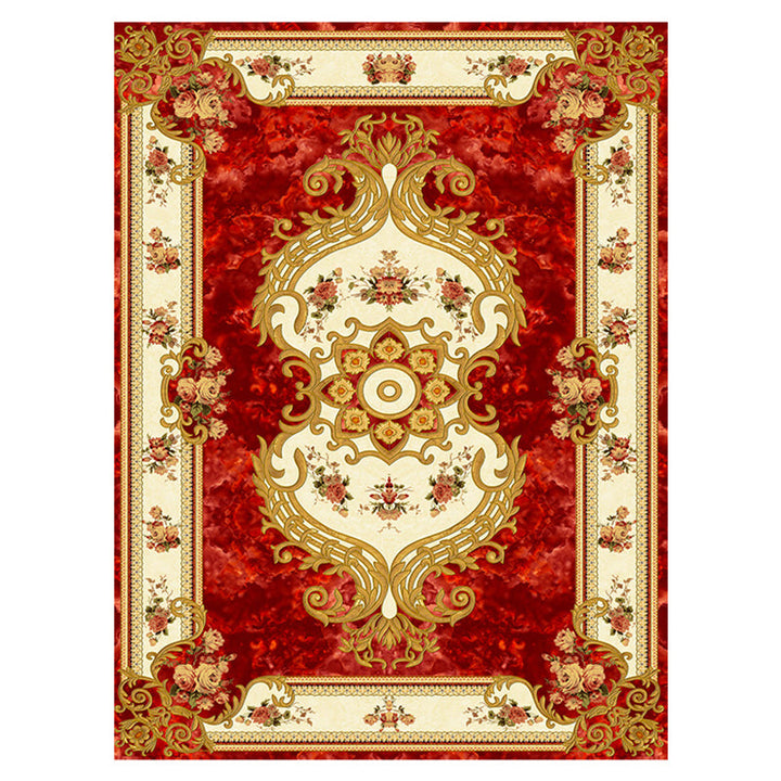 BowLift | Multicolored Novelty Rug Cotton Blend Plaid Pattern Area Rug Non-Slip Pet Friendly Carpet for the Living Room