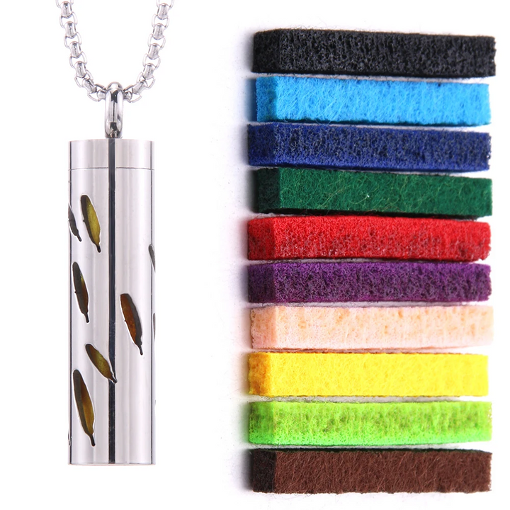 BowLift | Perfumed Pendant Necklace | Stainless Steel | Interchangeable Aroma Discs