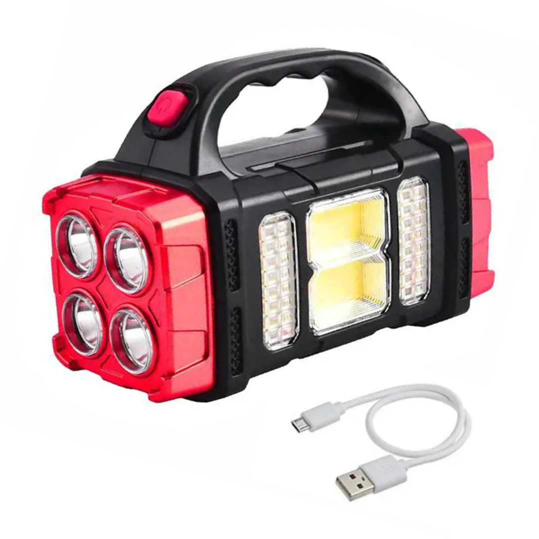 BowLift | PowerBeam 4-in-1 Emergency Flashlight – Powerbank & Solar Energy for Survival in the Outdoors