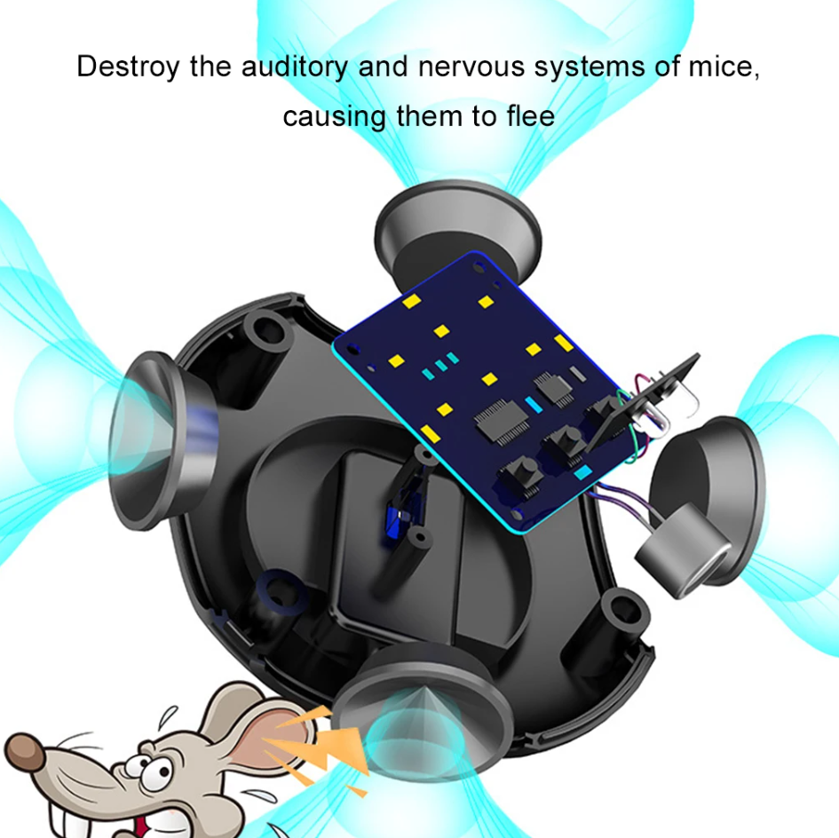 BowLift | Plug-In Ultrasonic Rat Repellent | Chemical-Free. Silent & Covers Up to 3200 sq. ft. for Indoor and Outdoor Use