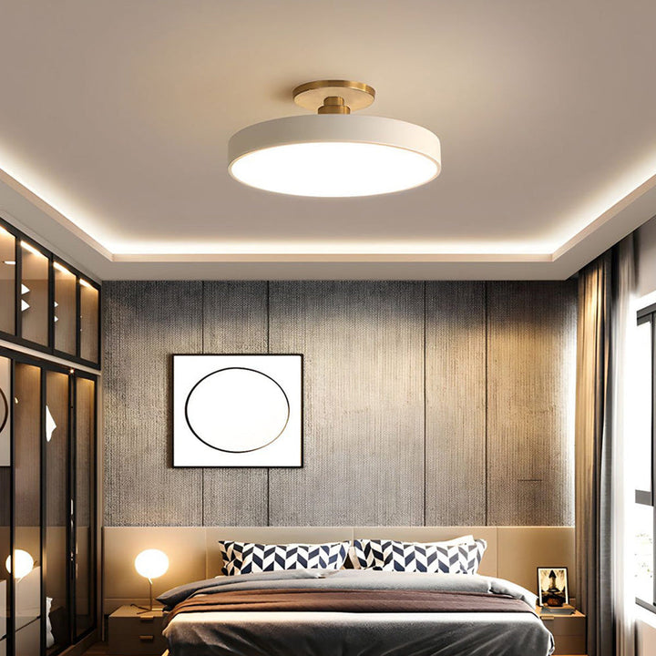 BowLift | Modern LED Semi Flush Mount Ceiling Light | Energy-Saving. Durable Design for Hallway. Dining Room & Living Room