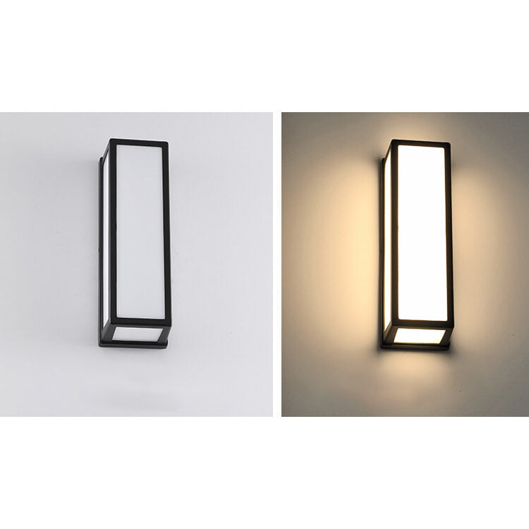 Modern Creative Geometry Aluminum Outdoor Waterproof LED Wall Sconce Lamp | Bowlift