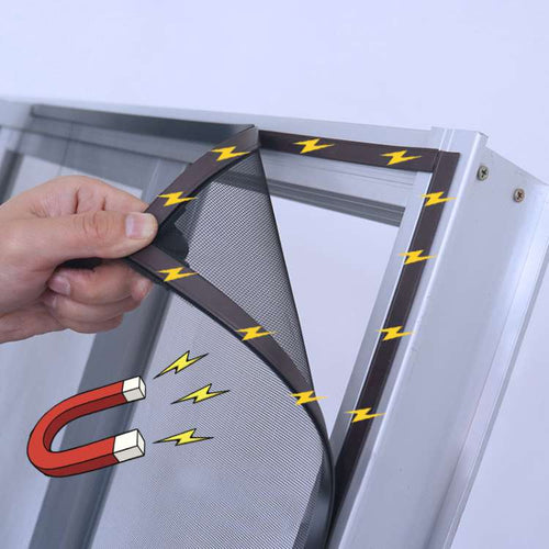 BowLift | Magnetic Mosquito Net for Windows - No-See-Um Mesh Insect Screen for Home Protection & Bug Prevention