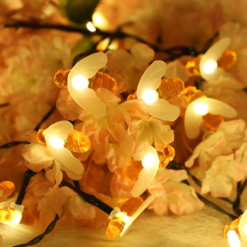 BowLift | Modern Art Deco Waterproof Solar Honey Bees Decoration Plastic LED Outdoor String Light For Garden