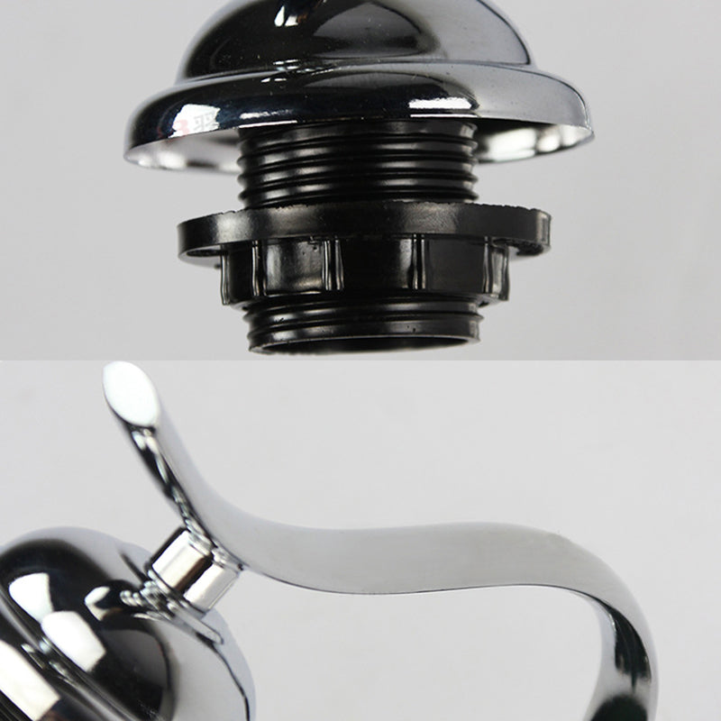 BowLift | Industrial Vintage Gooseneck Wall Lamp Woven Glass 1 Light Wall Fixture Lighting in Clear/Blue