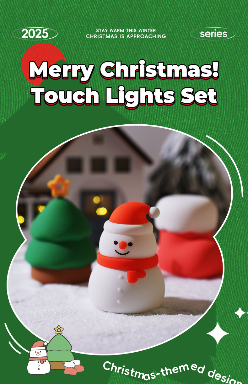 Creative Holiday Silicone Snowman Night Light