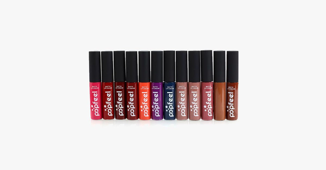 BowLift | Eternal Velvet Matte Lipstick Set with 12 Shades – Your Everyday Look