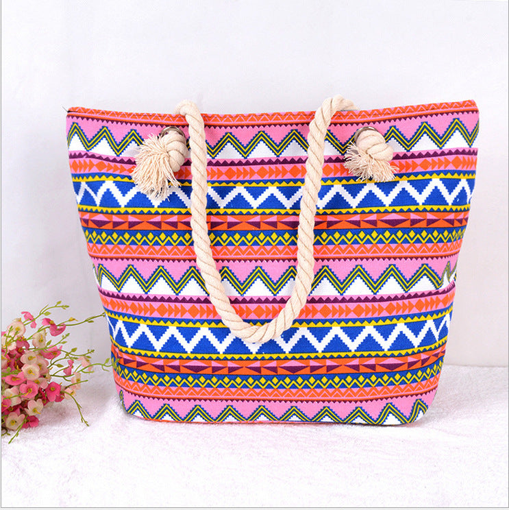Large Colorful Beach Bag Bowlift