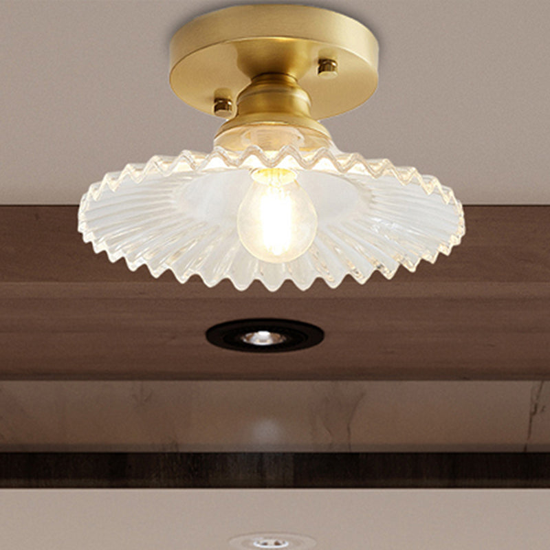 BowLift | Ceiling Light Vintage Glass Flushmount Fixture