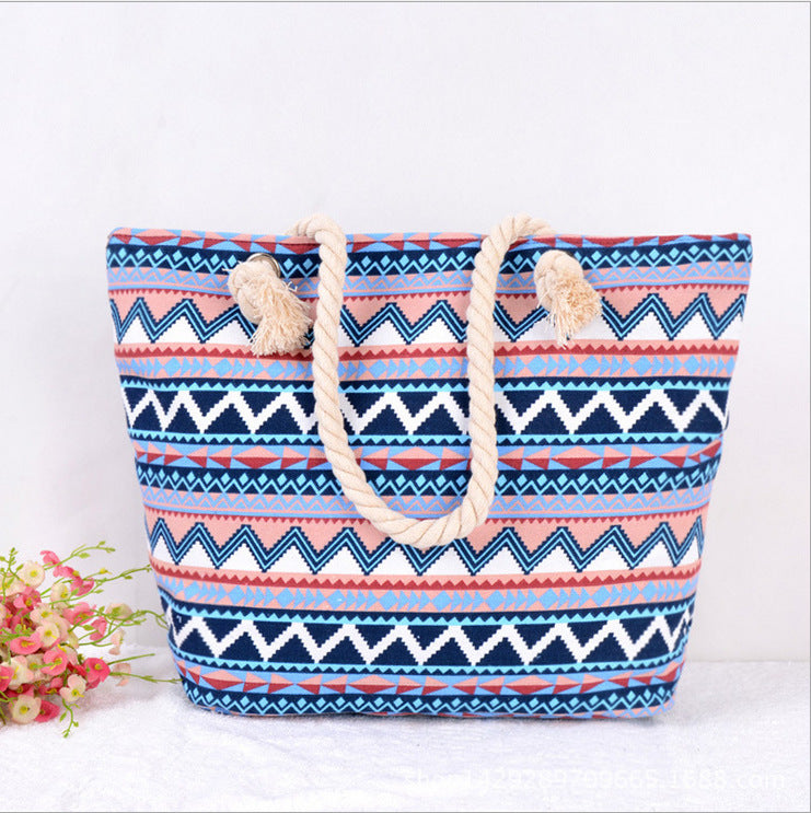 Large Colorful Beach Bag Bowlift