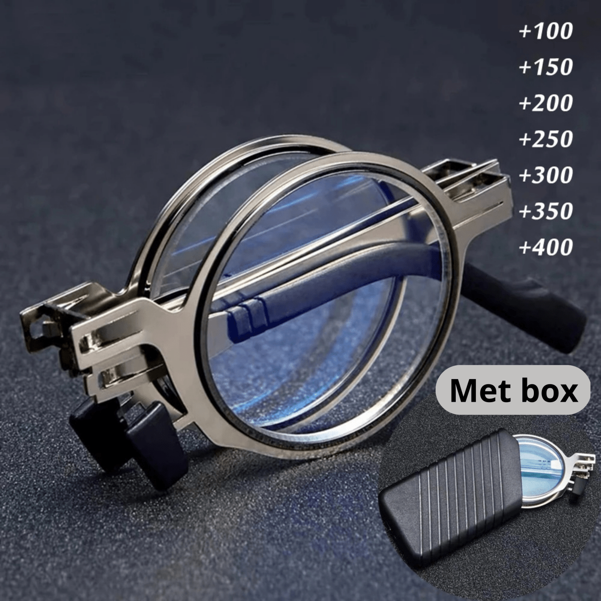 BowLift | Foldable reading glasses with blue light filter & compact case