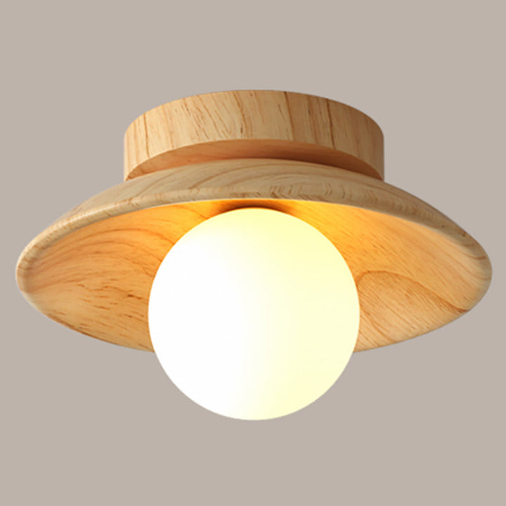 BowLift | ElegantWood Light - Modern wooden ceiling lamp for hallway