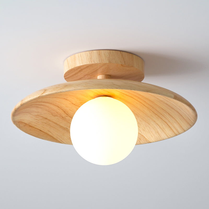 BowLift | ElegantWood Light - Modern wooden ceiling lamp for hallway
