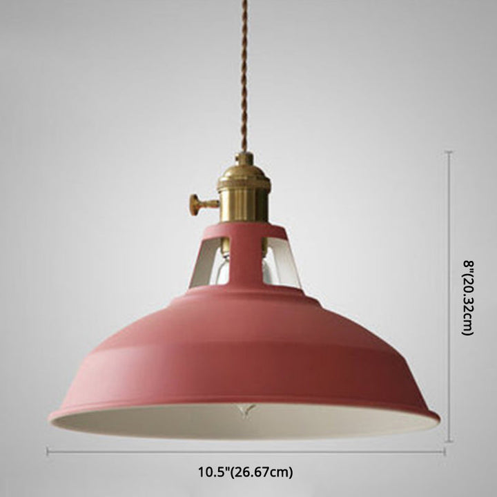 BowLift | Industrial Retro Pendant Lamp Metal 1-Light | Vintage Pendant Lamp For Restaurant & Dining Room | E27 LED compatible