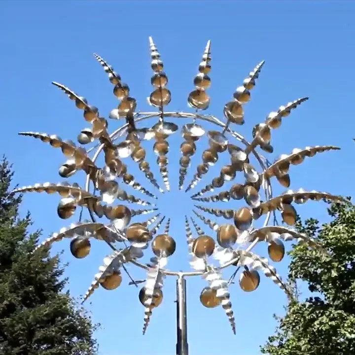 BowLift | Magical and unique kinetic wind turbine made of metal