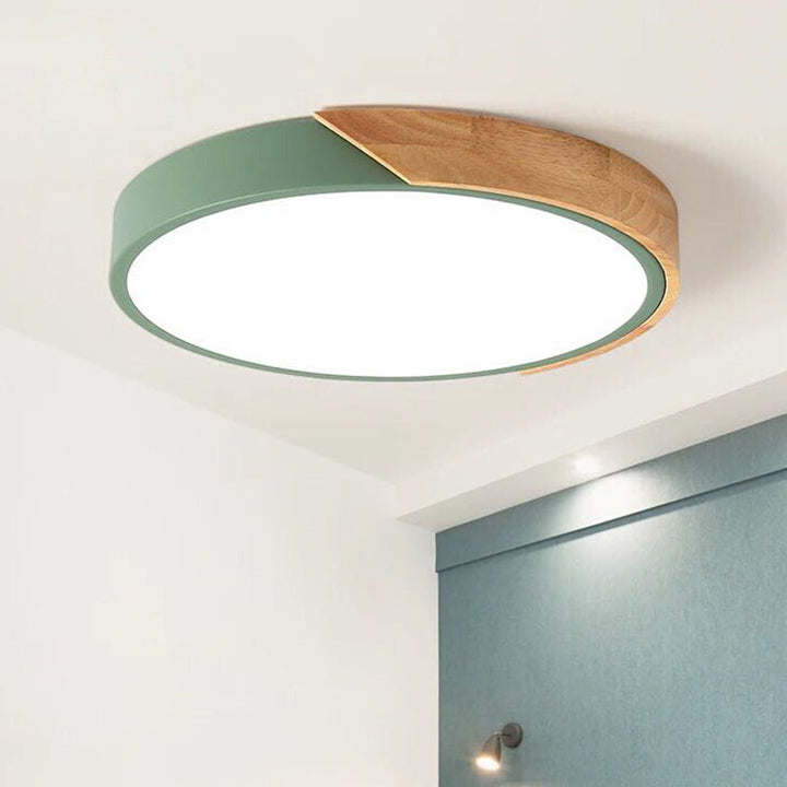 Modern LED Ceiling Lamp for Bedroom - Energy-Saving Acrylic and Metal Recessed Light, Various Colors | Bowlift
