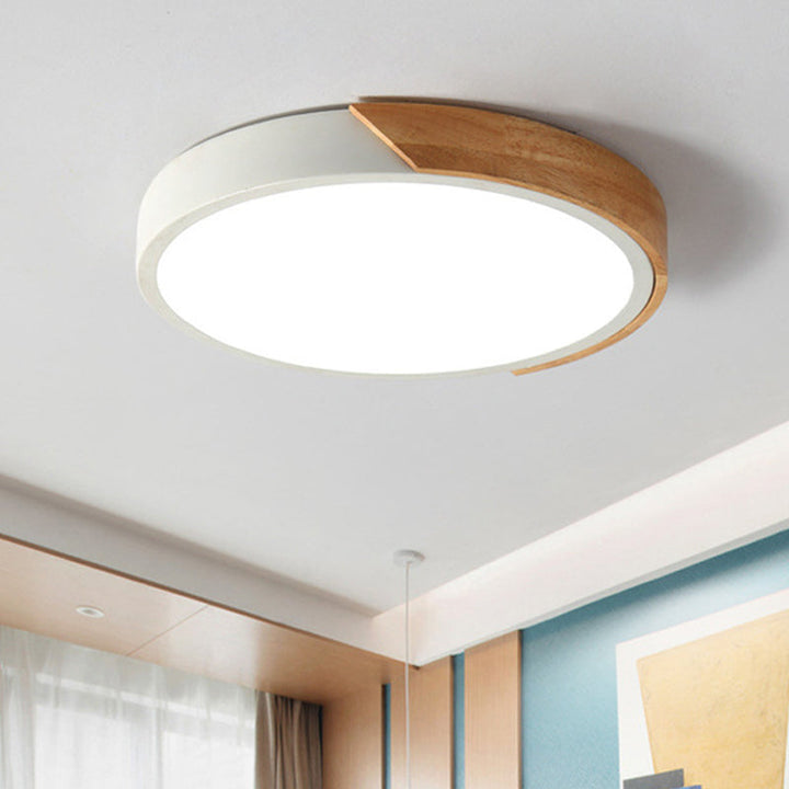Modern LED Ceiling Lamp for Bedroom - Energy-Saving Acrylic and Metal Recessed Light, Various Colors | Bowlift