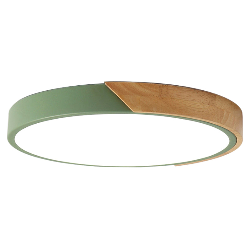 Modern LED Ceiling Lamp for Bedroom - Energy-Saving Acrylic and Metal Recessed Light, Various Colors | Bowlift