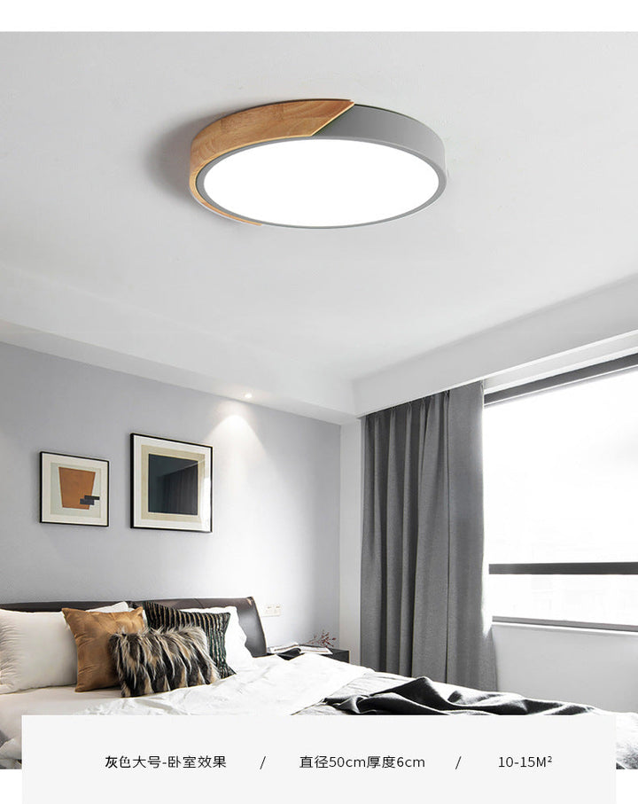 Modern LED Ceiling Lamp for Bedroom - Energy-Saving Acrylic and Metal Recessed Light, Various Colors | Bowlift