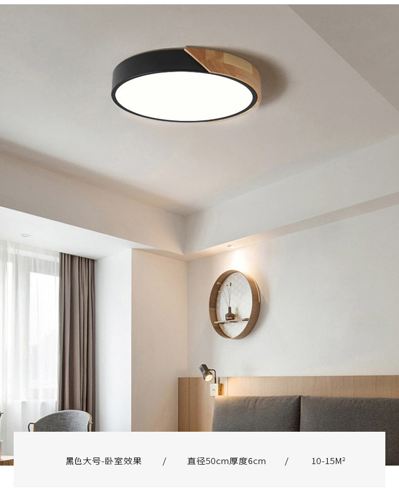 Modern LED Ceiling Lamp for Bedroom - Energy-Saving Acrylic and Metal Recessed Light, Various Colors | Bowlift