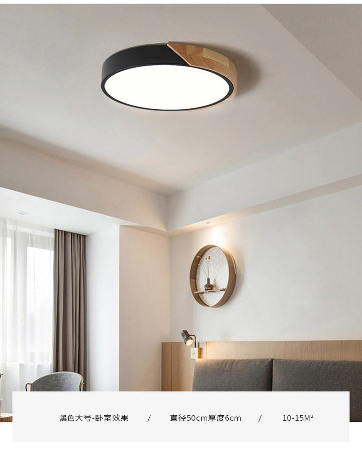 Modern LED Ceiling Lamp for Bedroom - Energy-Saving Acrylic and Metal Recessed Light, Various Colors | Bowlift