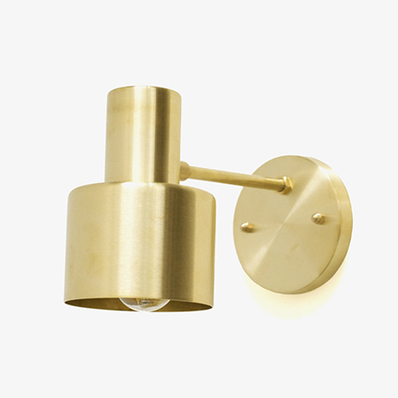 BowLift | Mid-Century Home Wall Lighting 1 Head Downlighting Metal Cage Wall Lamps in Gold