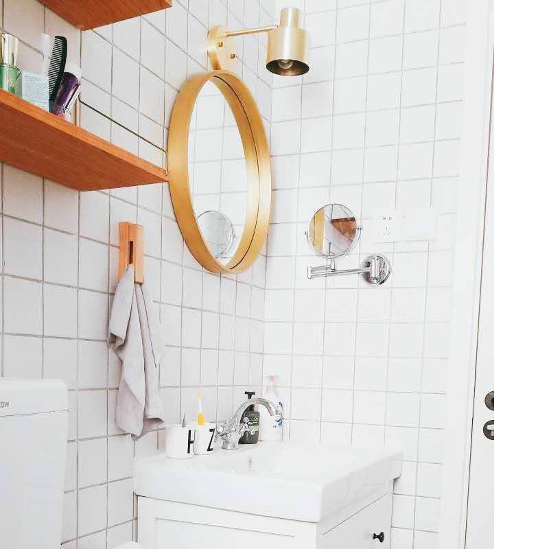 BowLift | Mid-Century Home Wall Lighting 1 Head Downlighting Metal Cage Wall Lamps in Gold