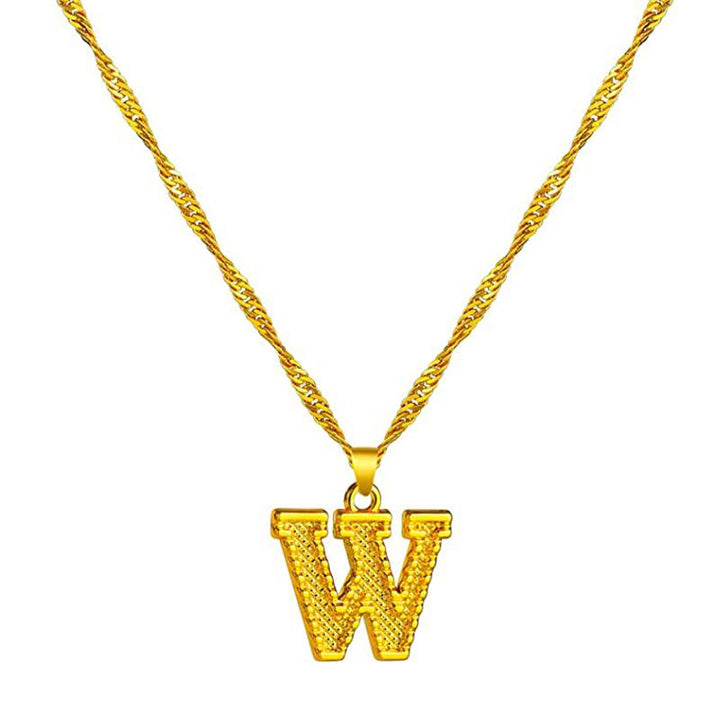 BowLift | 18K gold-plated initial letter necklace