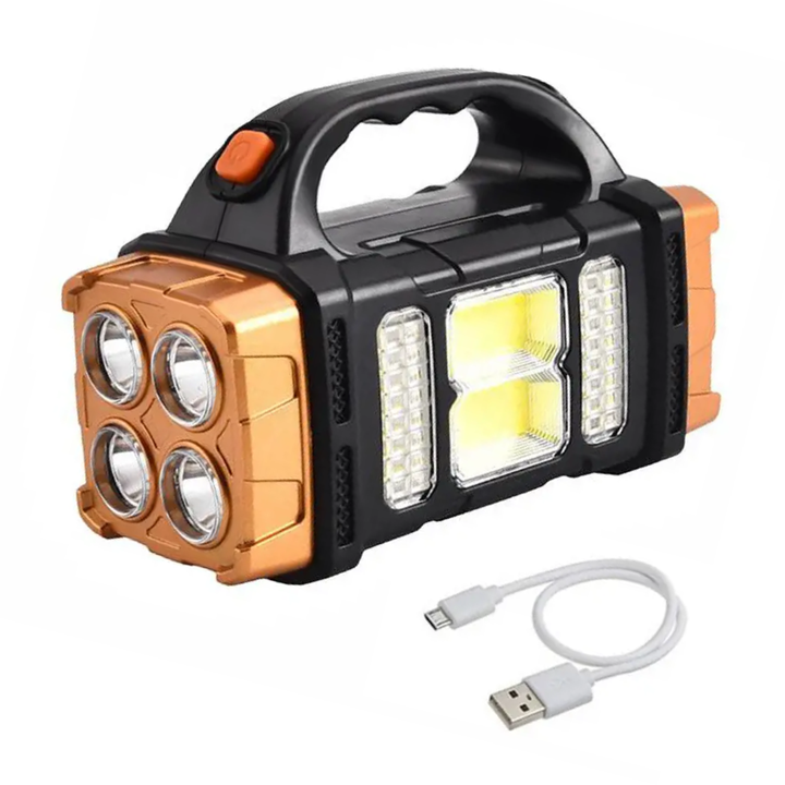 BowLift | PowerBeam 4-in-1 Emergency Flashlight – Powerbank & Solar Energy for Survival in the Outdoors