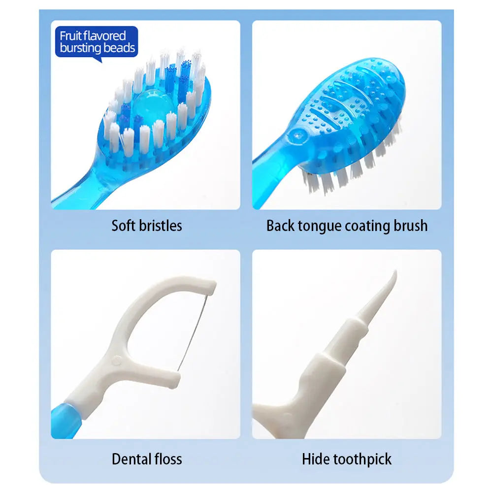 BowLift | 26 pieces 5-in-1 mini toothbrush set