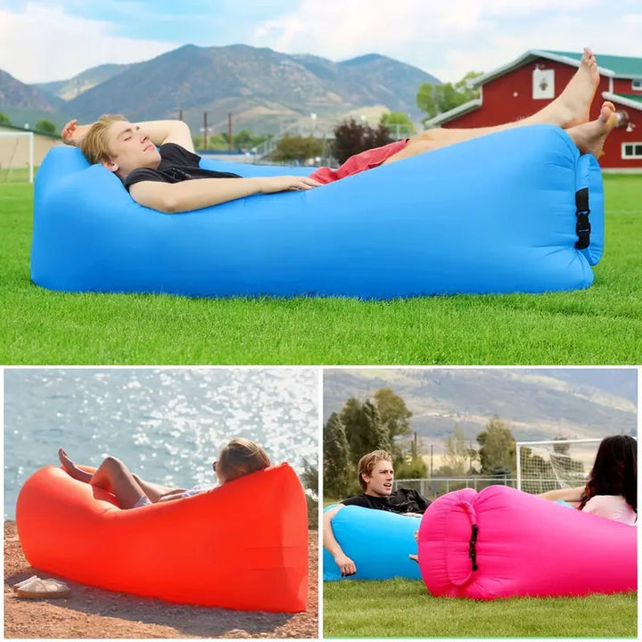 BowLift | AirRest Outdoor Air Lounger – Convenient Air Bed for Comfortable Outdoor Adventures