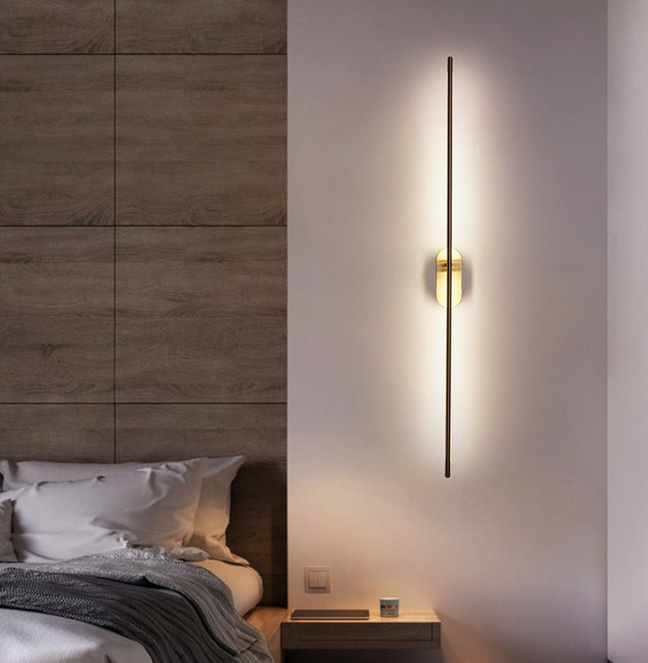 BowLift | Linear Stripes Wall Lighting Modern Metal Wall Mount Lamp for Bedroom Living Room