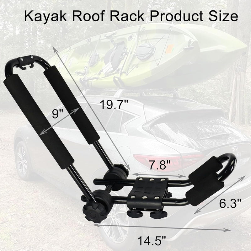 BowLift | Kayak Roof Rack J-Bar Rack for Kayak Surf Board Canoe SUP Ski Board Folding Kayak Roof Rack