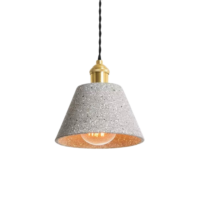 BowLift | UrbanLume – Modern Cement Hanging Lamp