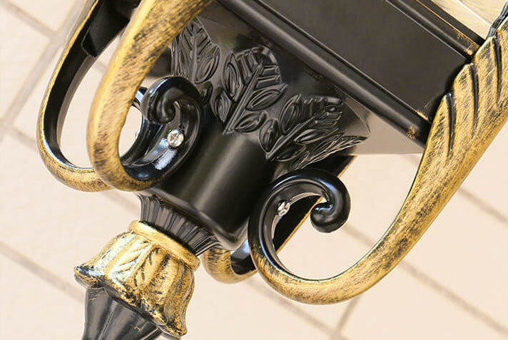 European-style Retro Aluminum Waterproof Outdoor 1-Light Wall Sconce Lamp | Bowlift